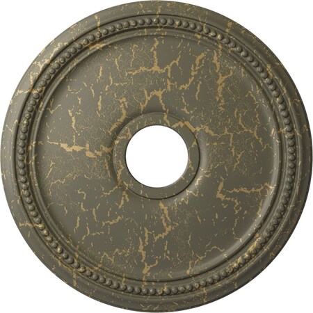 Diane Ceiling Medallion (Canopies up to 5 3/8"), 18"OD x 3 5/8"ID x 1 1/8"P, Witch Hazel Crackle